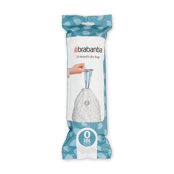 Brabantia Perfectfit O 30L Trash Bags (Pack Of 20, White) 1