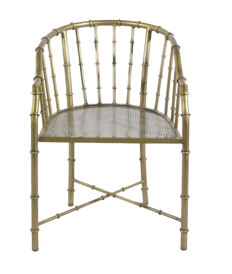 Brass Bamboo Dining Armchair – Matthew Izzo Collection 1
