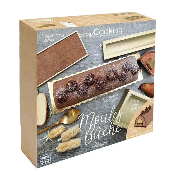 Bûche De Noël Mold Set – 3-Piece Kit, Scrapcooking 1