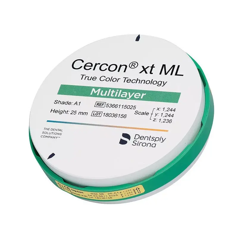 Cercon Xt Multi-Layer Zirconia Disc (98 × 22 Mm) – Balanced Strength And Aesthetics 1
