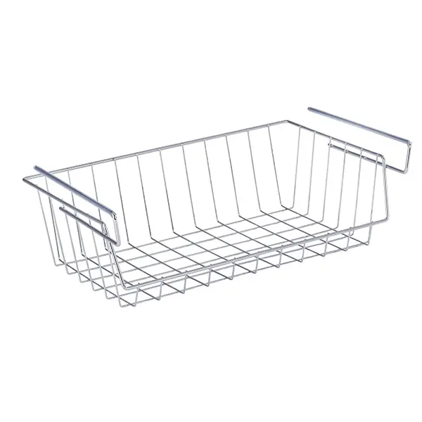 Chrome Metal Hanging Basket – Space-Saving Storage By Wenko (Maximex) 1