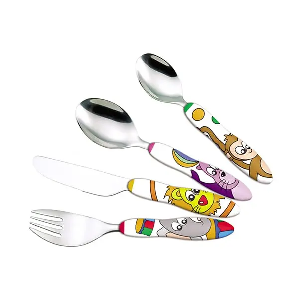 Circus-Themed 4-Piece Children'S Cutlery Set By Albert De Thiers 1