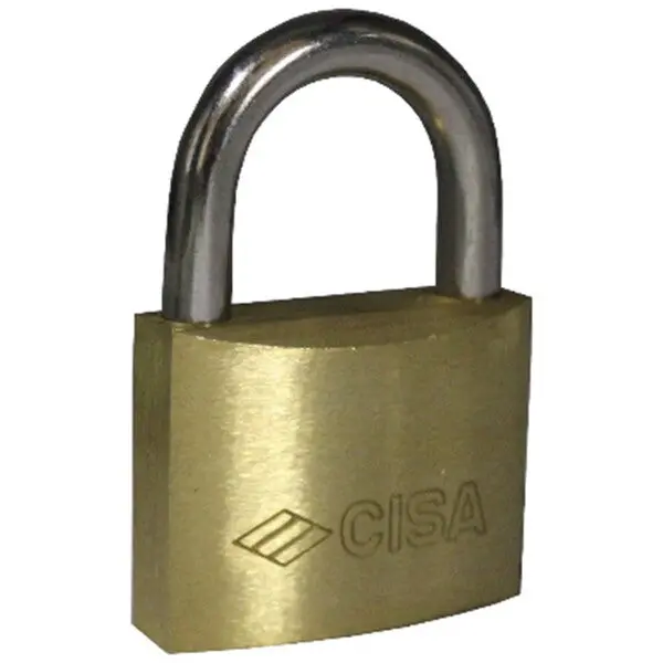 Cisa Padlock – 50 Mm Shackle, Durable Brass Construction 1