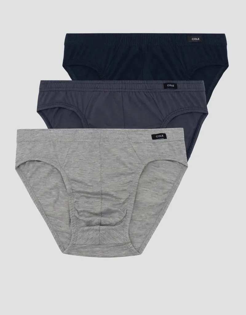 Cole 3-Pack Solid Brief Bodywrap Underwear For Men 1