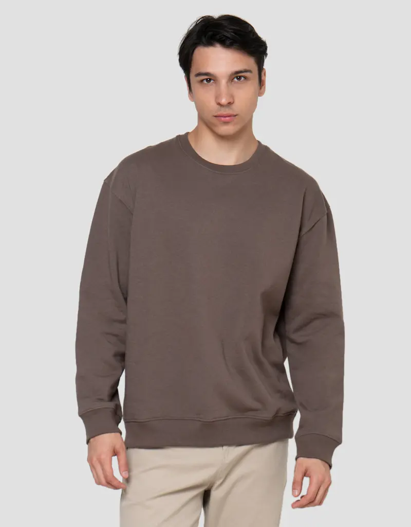 Cole Basic Fleece Crewneck Sweater For Men 7