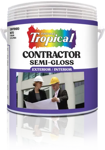 Contractor Semi-Gloss Paint – White, 1-Gallon Can 1