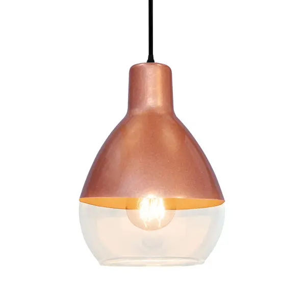 Copper-Finish Balloon Pendant Light – Stylish Ceiling Fixture, Model 24920 1
