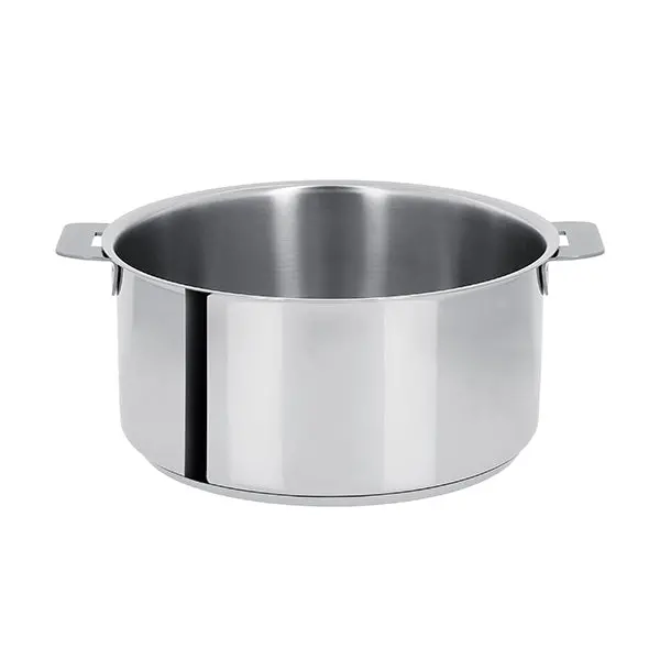 Cristel Mutine Stainless Steel Stockpot, 26 Cm, 6.6 L, Handleless Design 1