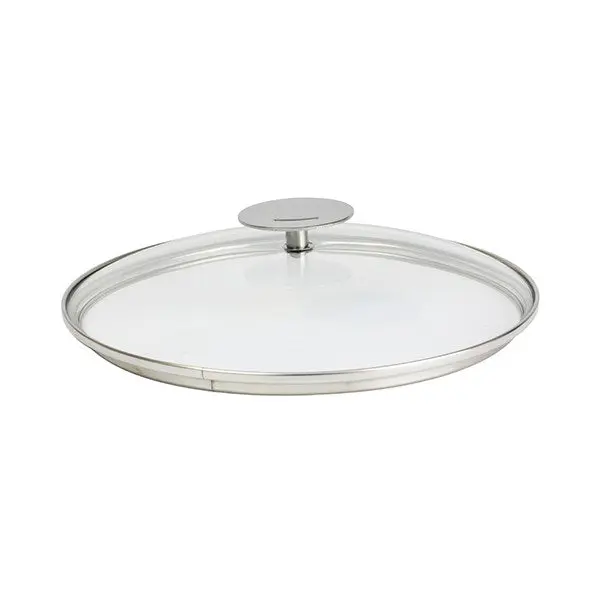 Cristel Platinum Tempered Glass Lid – 30 Cm Dome-Shaped Cover 1