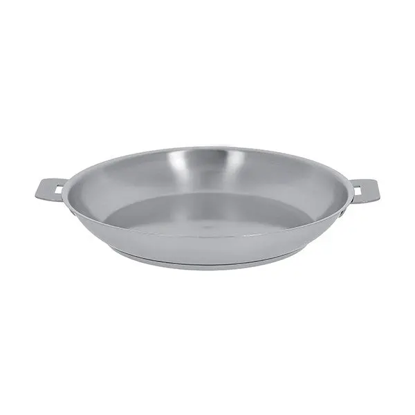 Cristel Strate All-Stainless Fry Pan – 28 Cm, Handle-Free Design 1