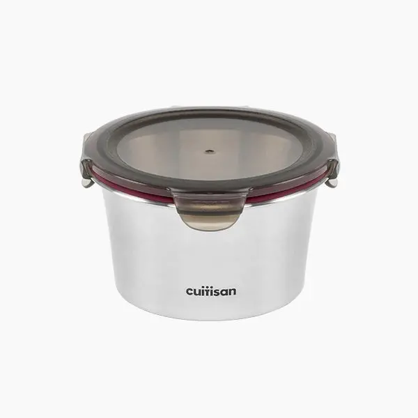 Cuitisan Round Stainless Steel Storage Container – 920Ml, Microwave-Safe 1