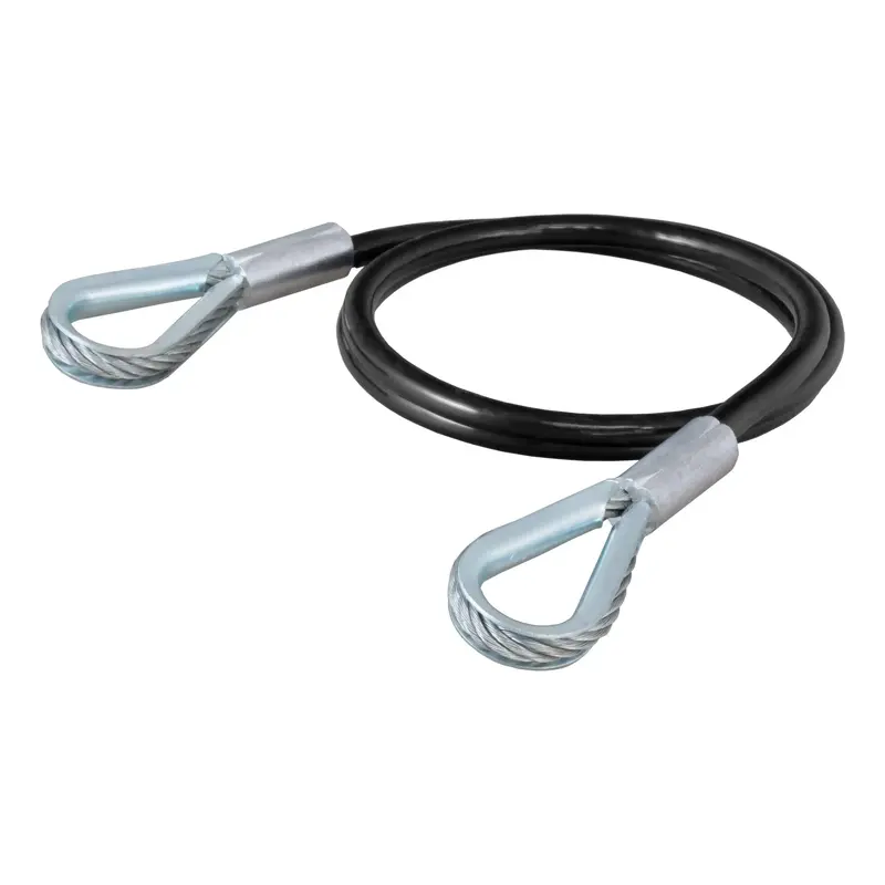 Curt 70007 Replacement Safety Cable For Tow Bar Base Plates – 36-Inch, 3/8-Inch Diameter, 7500-Lb Rating 1