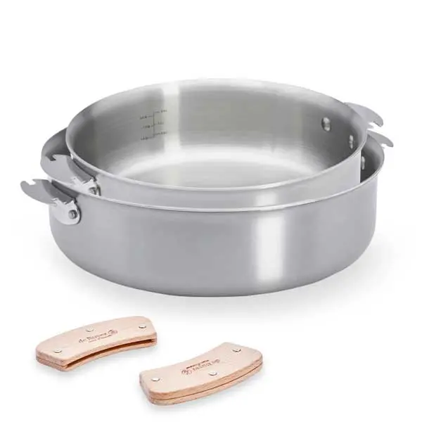 De Buyer Alchimy Loqy Stainless Steel Sauté Pans With Detachable Handles (24 Cm & 28 Cm) 1