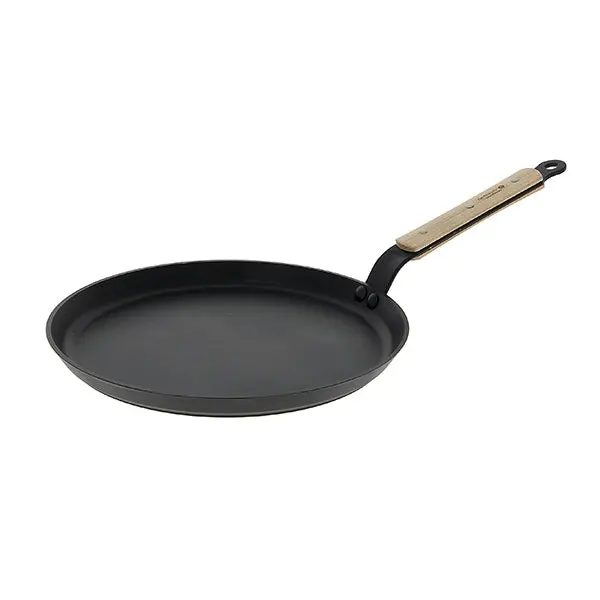 De Buyer Crâpière Cast Iron Crepe Pan – 30 Cm, Chocolate Brown Finish 1