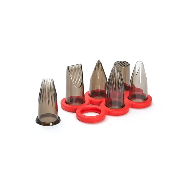 De Buyer Creative Tritan Pastry Tip Set – 6-Piece Collection 1