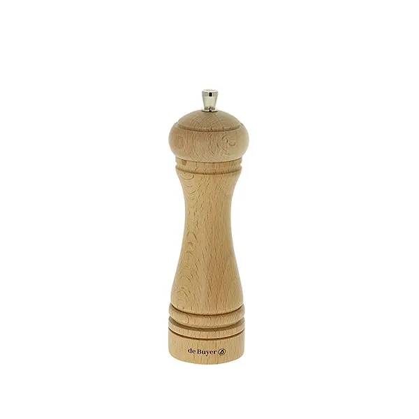 De Buyer Java Natural Wood Pepper Grinder – 18 Cm 1