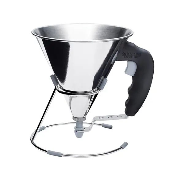 De Buyer Kwik Black Piston Funnel – Precision Pouring Tool 1