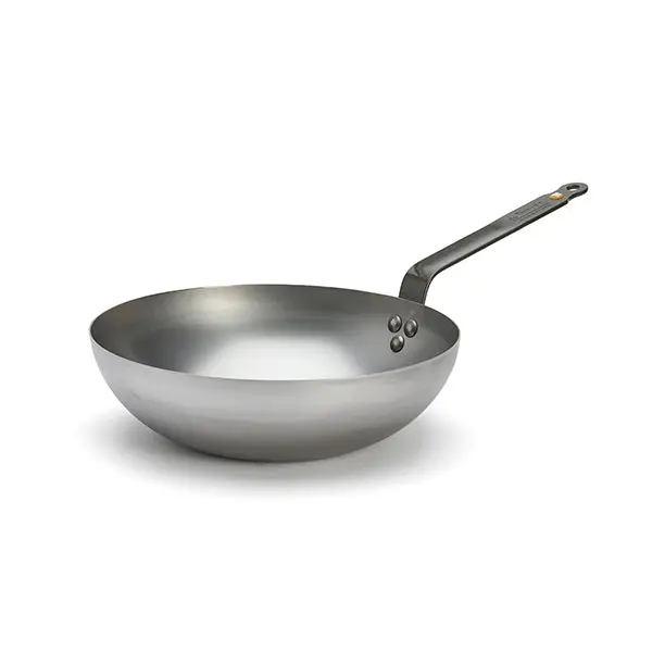 De Buyer Mineral B 28 Cm Carbon Steel Wok 1