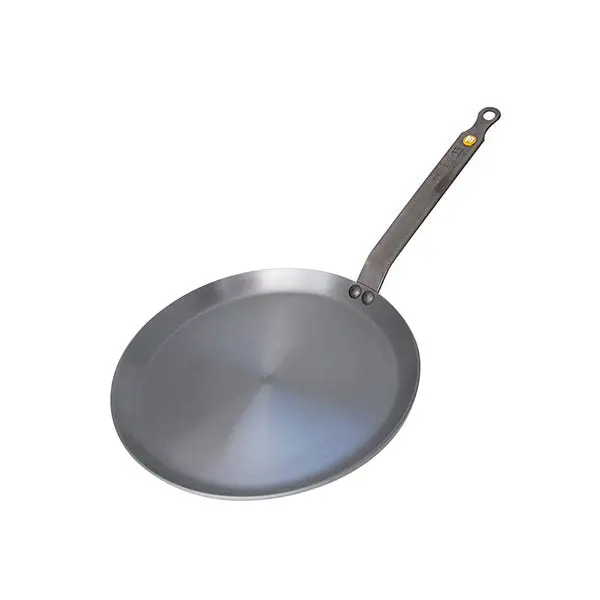 De Buyer Mineral B Crepe Pan – 30 Cm Cast Iron-Style Steel 1