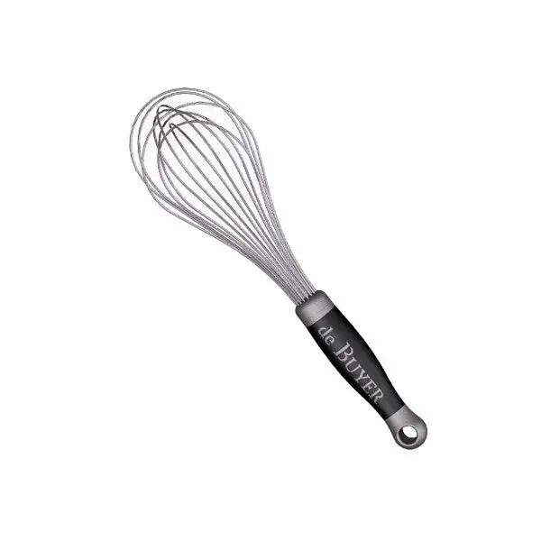 De Buyer Professional Whisk – 25 Cm Stainless Steel, Balanced Ergonomic Handle 1