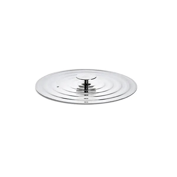 De Buyer Stainless Steel Universal Lid – Fits 20–24 Cm Cookware 1