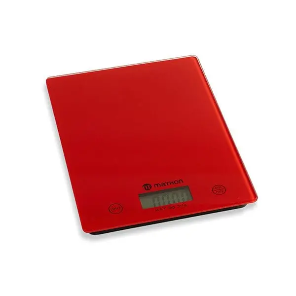 Digital Kitchen Scale – 5 Kg Capacity, Red Design By Mathon 1