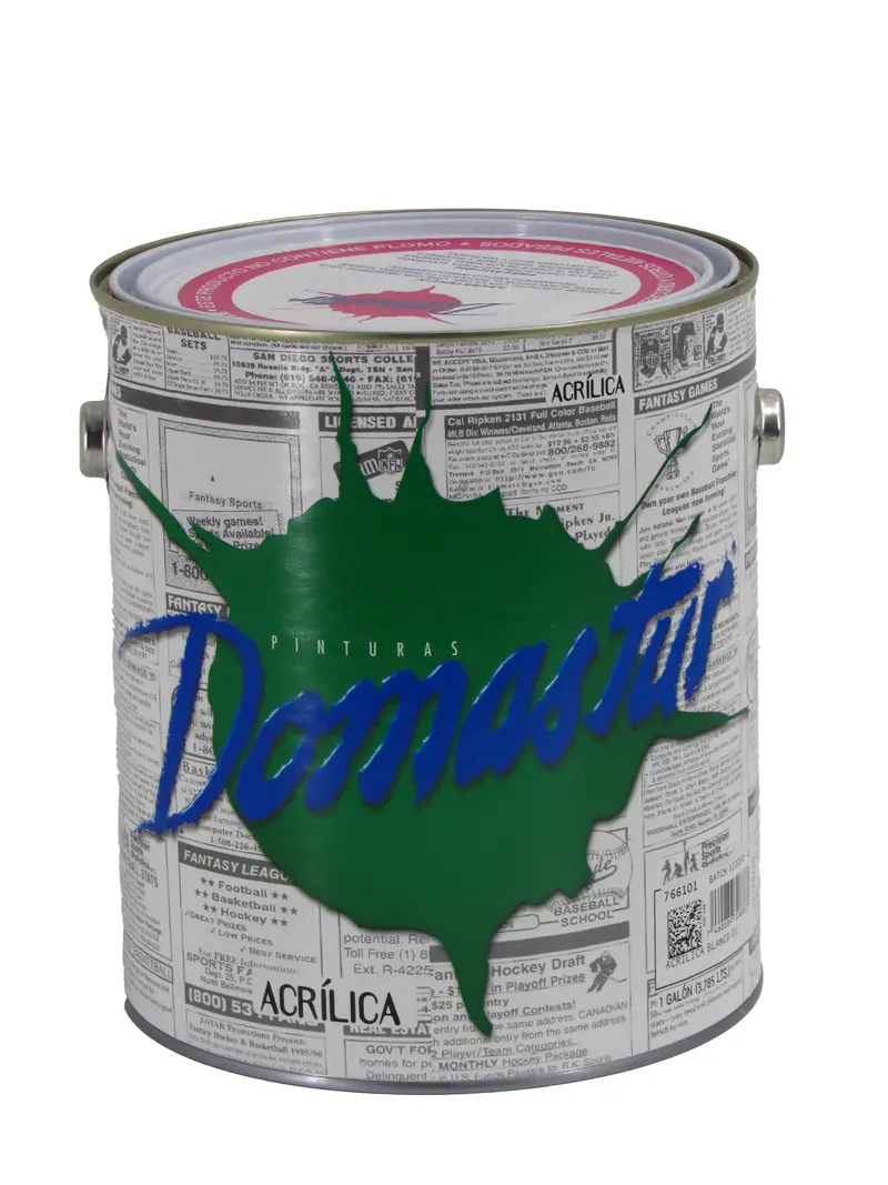 Domastur Acrylic Interior Paint – Black Finish, 1-Liter Can, Model Gl-01 1