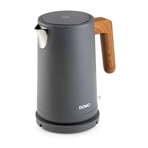 Domo Matte Grey Electric Kettle – 1.7 L Capacity, 2200 W Rapid Boil 1