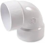 Drainage Elbow Fitting, 3 Inch, 90-Degree Angle, P4040 Inca Series 1