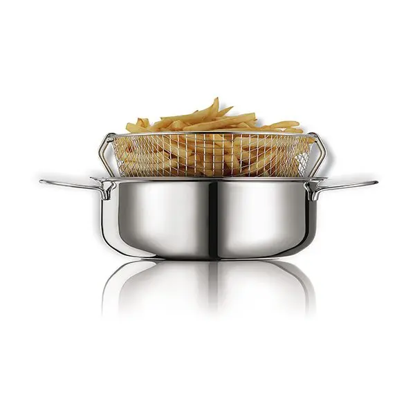 Eatitaly Maxifry Traditional Stainless Steel Deep Fryer With Basket (26 Cm, Inoxriv) 1