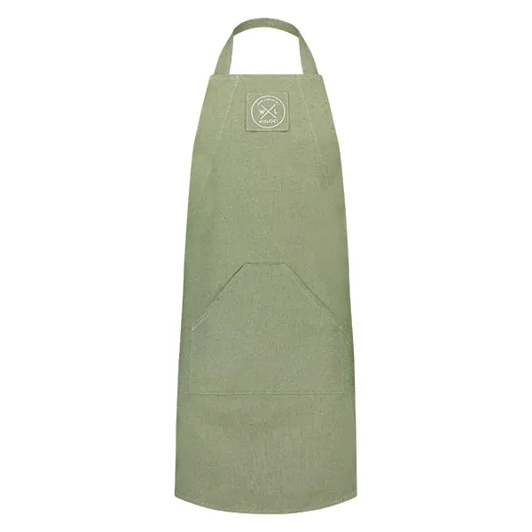 Eco-Friendly Kitchen Apron – Pistachio Green, Recycled Cotton, Witloft 1