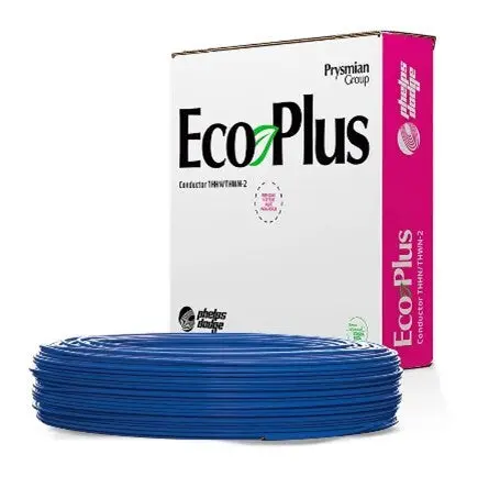Ecoplus Thhn Wire – 12 Awg Blue Insulated Conductor 1