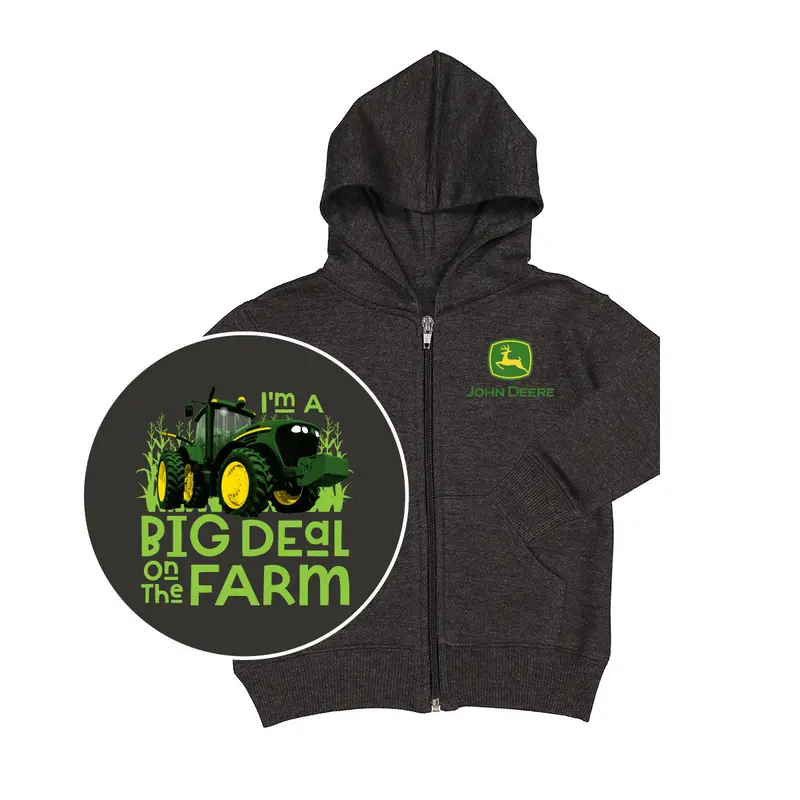 Farm-Style Zip-Up Hoodie For Toddler Boys – John Deere Big Deal Collection 1
