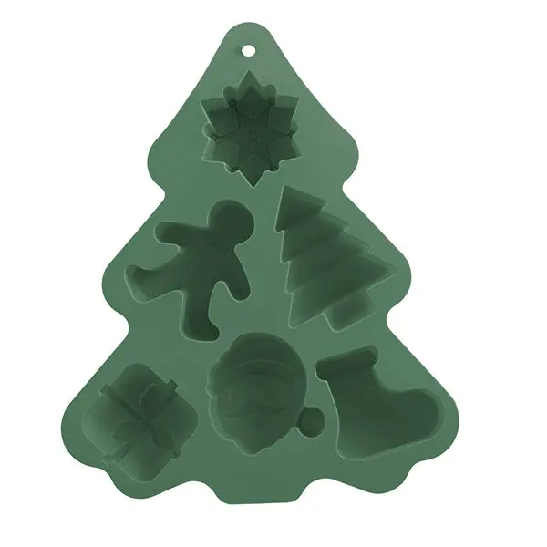 Festive Tree-Shaped Silicone Baking Mold – Dotz 1