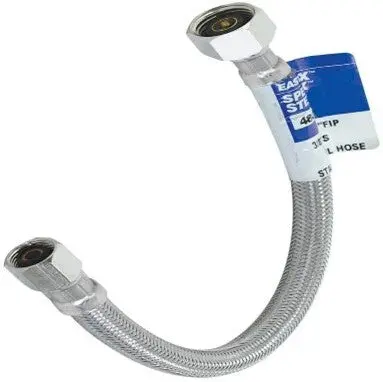 Flexible Stainless Steel Washing Machine Hose – 3/8-Inch X 3/8-Inch, 1-Meter Length, Eal-R55 Rated 1