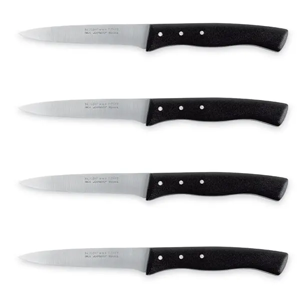 Four Precision Grilling Knives: 11 Cm Sharp Blades With Protective Sheaths By Nogent 1