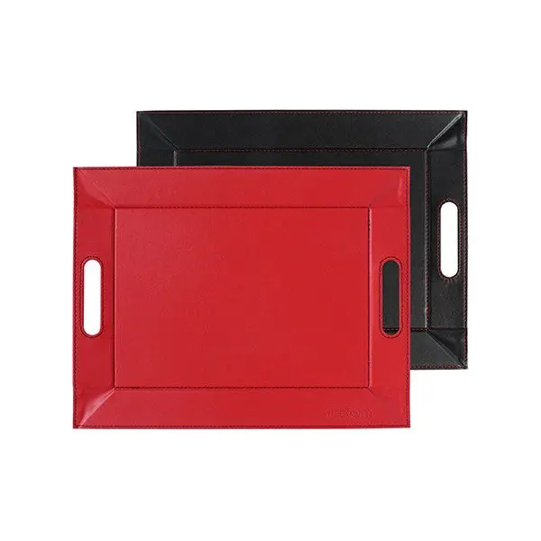 Freeform Reversible Black & Red Serving Tray – 45 Cm 1