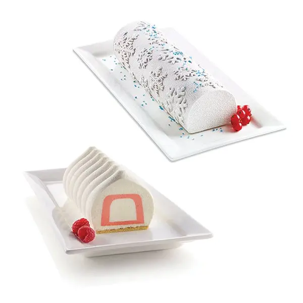 Frozen Yule Log Mold Kit With Silikomart Insert Mold 1