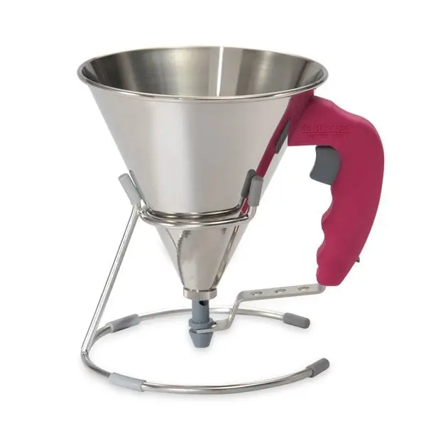 Fuchsia Piston Funnel – Premium Stainless Steel By De Buyer 1