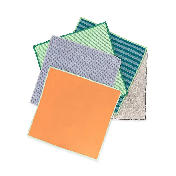 Full Circle Renew Microfiber Cleaning Cloths – Set Of 5 Recycled Fabric Towels 1