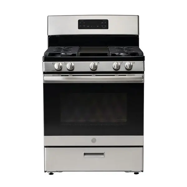 Ge 6-Burner Gas Range With Self-Cleaning Oven, Model Jgbs-66Rekss 1