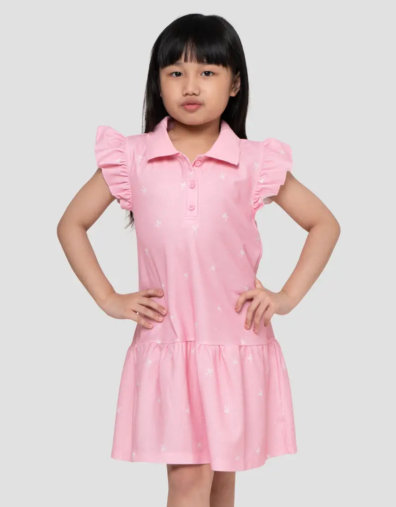 Girls' Heart-Embellished Dress – Little M Collection 1