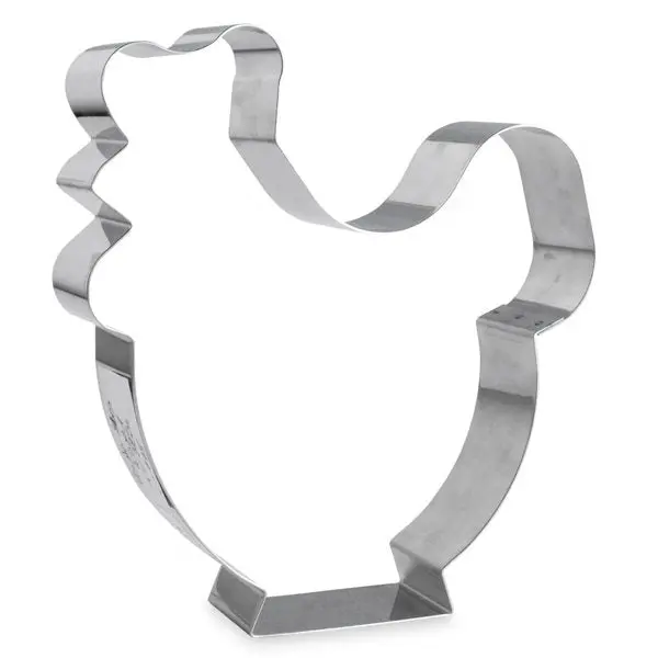 Gobel Stainless Steel Chicken-Shaped Cookie Cutter – Baking & Pastry Tool 1