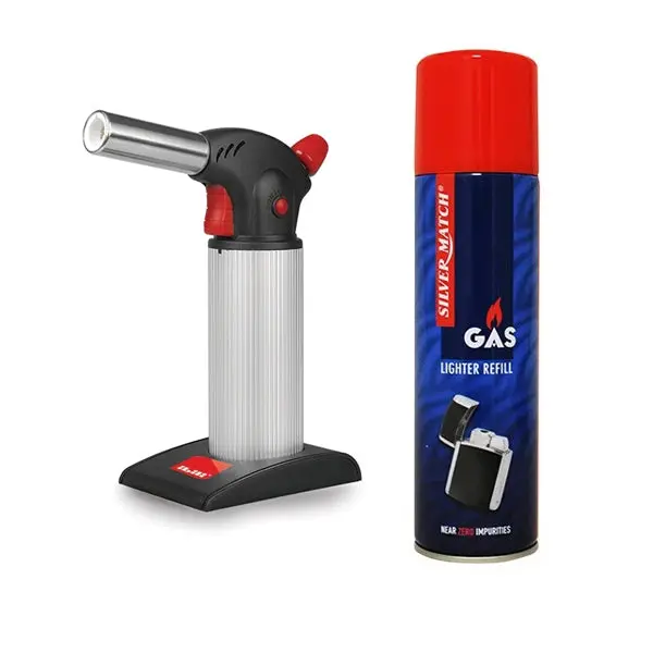 Gourmet Professional Culinary Torch Kit – Includes Butane Refill Cartridge, Ibili 1