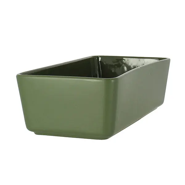 Green Stoneware Octave Loaf Pan (27 × 13.5 Cm) By Menastyl 1