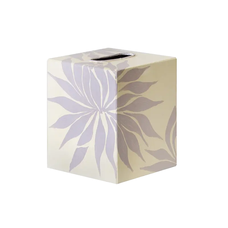 Hand-Painted Floral Tissue Box Cover – Four Color Variants 4