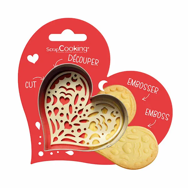 Heart-Shaped Embossing And Cutting Tool Set By Scrapcooking 1