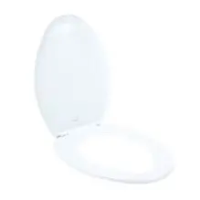 Heavy-Duty Elongated Toilet Seat Cover, White, Model Kj-889A1 1