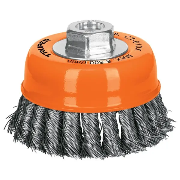 Heavy-Duty Wire Brush – Triple-Row Steel Bristle Cleaning Tool By Truper (Model 17531) 1