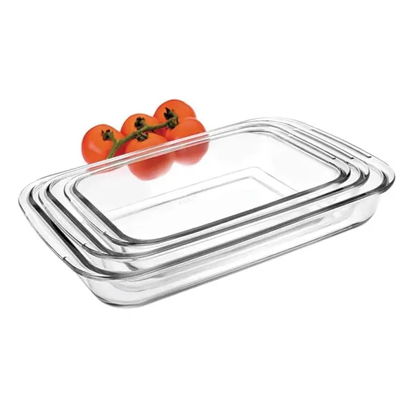 Ibili Kristall Rectangular Dish Set – 3-Piece 1